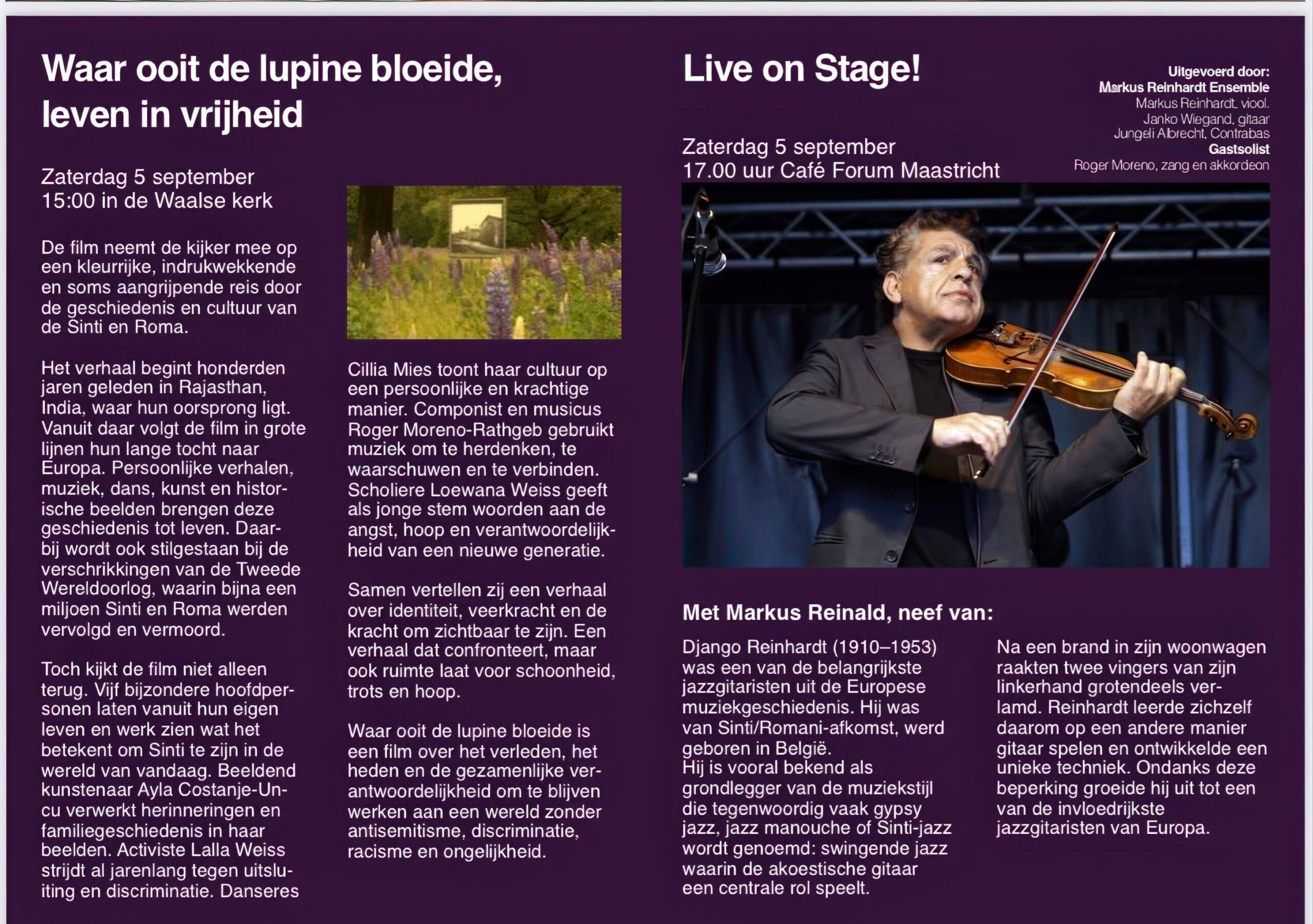 5 september 2026 - Waar ooit de lupine bloeide